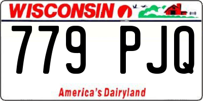 WI license plate 779PJQ