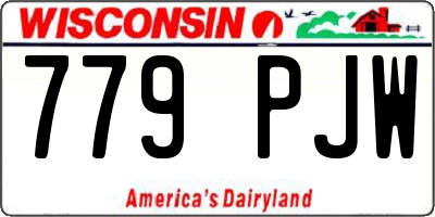 WI license plate 779PJW