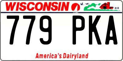 WI license plate 779PKA