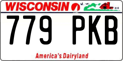 WI license plate 779PKB