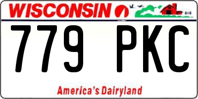 WI license plate 779PKC
