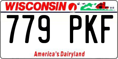 WI license plate 779PKF