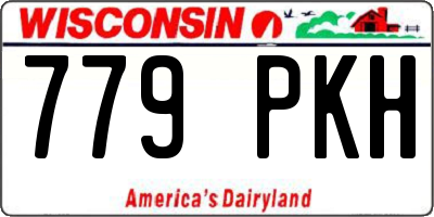 WI license plate 779PKH