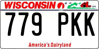WI license plate 779PKK