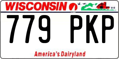 WI license plate 779PKP