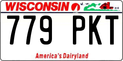 WI license plate 779PKT