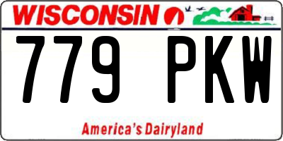 WI license plate 779PKW