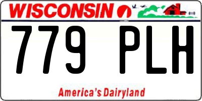 WI license plate 779PLH