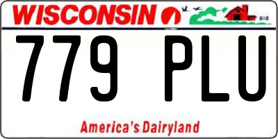 WI license plate 779PLU