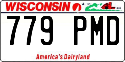 WI license plate 779PMD
