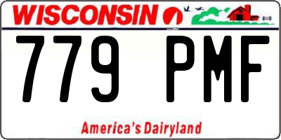 WI license plate 779PMF