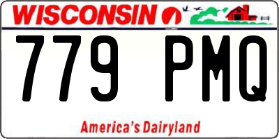 WI license plate 779PMQ