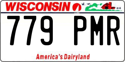 WI license plate 779PMR