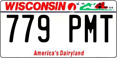 WI license plate 779PMT