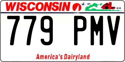 WI license plate 779PMV