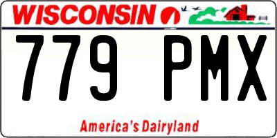 WI license plate 779PMX