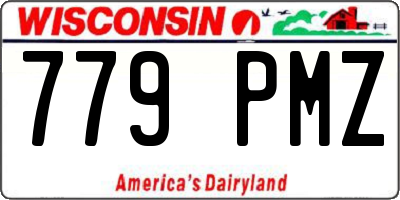 WI license plate 779PMZ