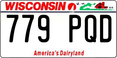 WI license plate 779PQD