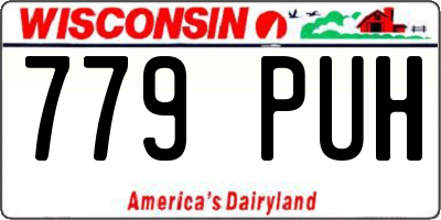 WI license plate 779PUH