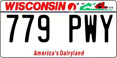 WI license plate 779PWY