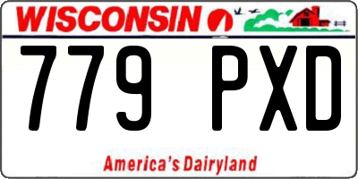 WI license plate 779PXD