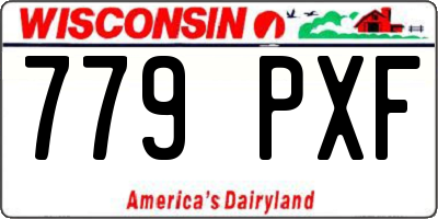 WI license plate 779PXF