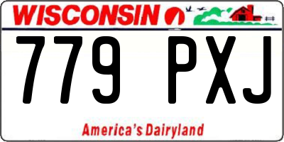 WI license plate 779PXJ