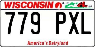 WI license plate 779PXL