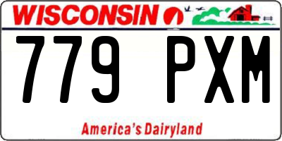 WI license plate 779PXM