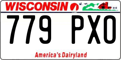 WI license plate 779PXO