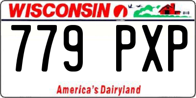 WI license plate 779PXP