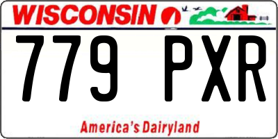 WI license plate 779PXR