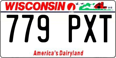 WI license plate 779PXT