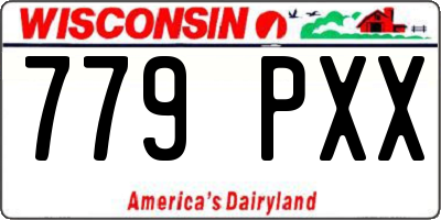 WI license plate 779PXX