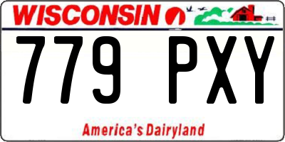 WI license plate 779PXY