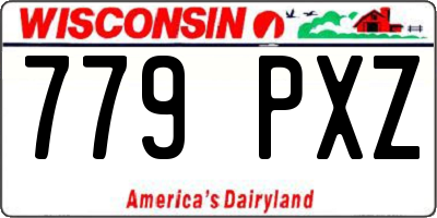 WI license plate 779PXZ