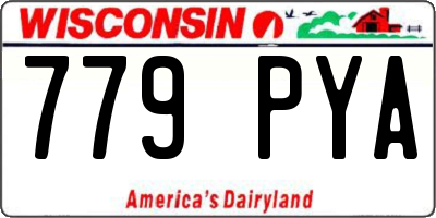 WI license plate 779PYA