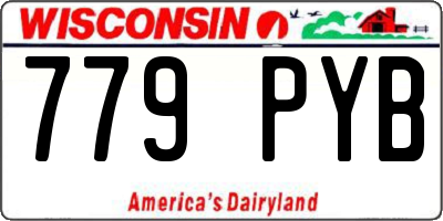 WI license plate 779PYB