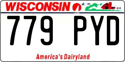 WI license plate 779PYD