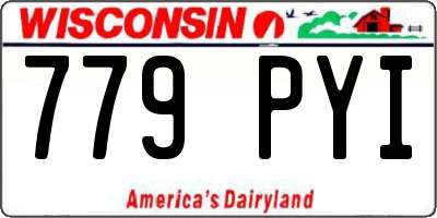 WI license plate 779PYI
