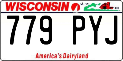 WI license plate 779PYJ