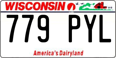 WI license plate 779PYL
