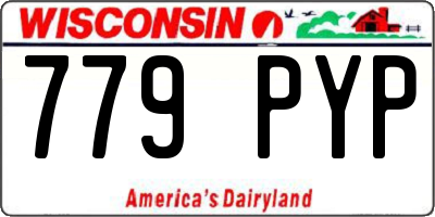 WI license plate 779PYP