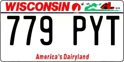 WI license plate 779PYT