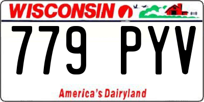 WI license plate 779PYV