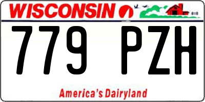 WI license plate 779PZH