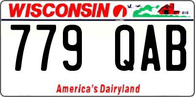 WI license plate 779QAB