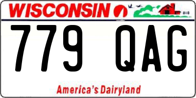 WI license plate 779QAG