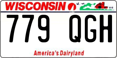 WI license plate 779QGH