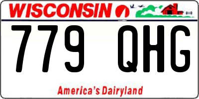 WI license plate 779QHG